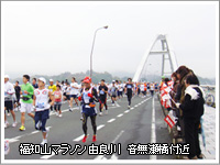 福知山マラソン 由良川 音無瀬橋付近